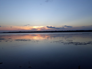 Naklejka premium Twilight after sunset