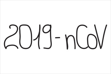 2019-nCoV. Coronavirus outbreak. Coronavirus danger and public health risk disease and flu outbreak. Pandemic medical concept with dangerous cells.Vector illustration isolated on white background.