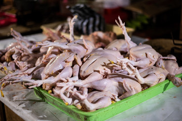 Lots of chicken on the market