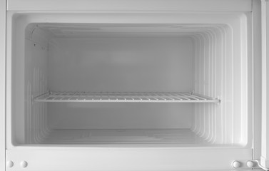 Open empty freezer