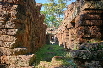 Ancient of Prasat Preah Khan temple at Angkor Wat complex, Angkor Wat Archaeological Park in Siem Reap, Cambodia UNESCO World Heritage Site