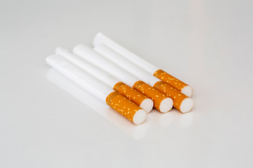 Close up of a smoking cigarettes