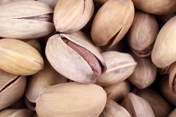 Pistachio nuts background