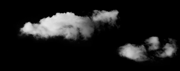 Clouds On black background. use blend mode 