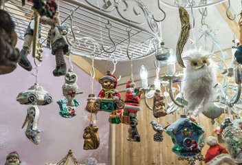 Xmas decorations in Vilnius Christmas Fair