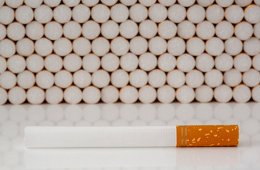 Close up of a smoking cigarettes