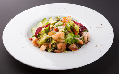 Avocado and shrimp salad