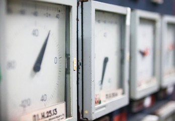 Control panel of the industrial plant