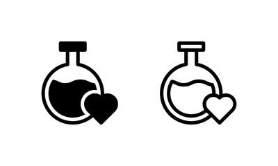 Love Potion for Treasure Icon, Logo, Vector