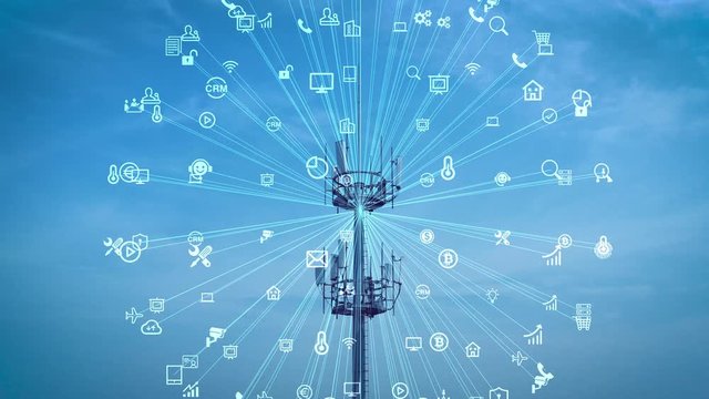 5G smart cellular network antenna base station