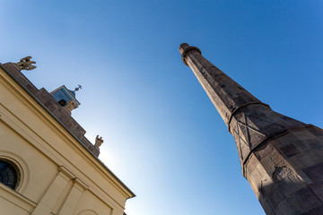 Fototapeta na wymiar Eger Minaret, remaining northernmost Ottoman minaret in Europe.