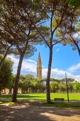 Naklejka premium View of Arezzo Cathedral, Tuscany, Italy.