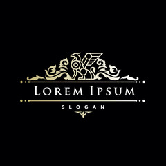 heraldic, luxury griffin logo design