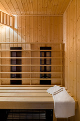 Finnish sauna interior