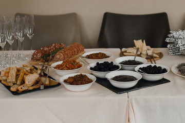 Serving an aperitif at an event