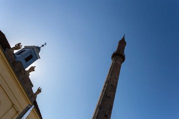 Obraz premium Eger Minaret, remaining northernmost Ottoman minaret in Europe.