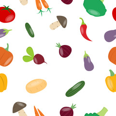 seamless pattern with vegetables vector illustration design