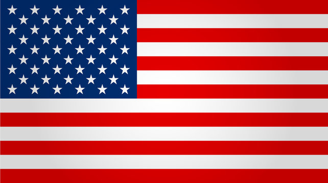United states flag. Vector illustration.
