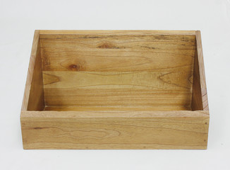 Wooden rack isolated in white