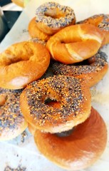 bagels with sesame seeds