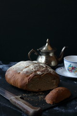 Homemade bread, whole wheat bread
