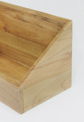 Wooden rack isolated in white