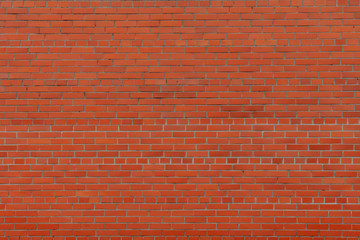 Brick wall. Red brick. Horizontal placing.