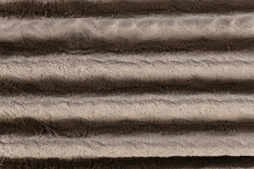 Close up of HVAC home air filter showing the dirt and particle cause bacteria inflection and...