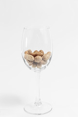 peanuts in a shell on an isolated background