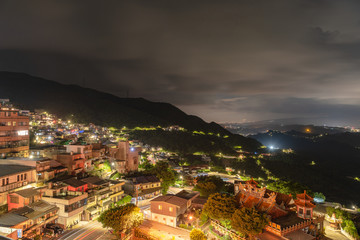 The Night view of Jiufen located in Ruifang.