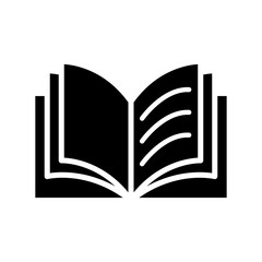 Open book icon vector