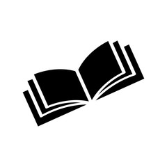 Open book icon vector