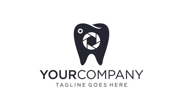 Dental photography for logo design vector editable