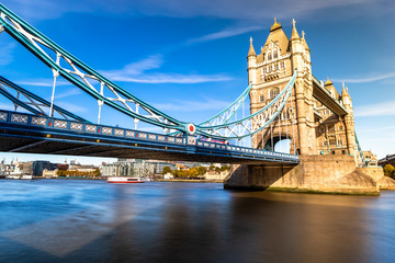 Fototapeta na wymiar Tower Bridge in London, UK, United Kingdom.