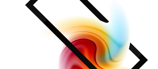 Abstract background, fluid mixing gradient liquid style colors composition. Vector Illustration For Wallpaper, Banner, Background, Card, Book Illustration, landing page