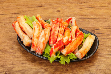 Natural luxury crab meat fillet