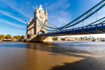 Fototapeta na wymiar Tower Bridge in London, UK, United Kingdom.
