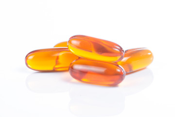 Capsules with lecithin / Vitamins supplementary food