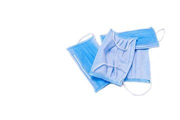 The face mask that has been used is not stored properly. May cause the spread of germs or may be reused.