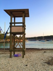 cabane sur la plage