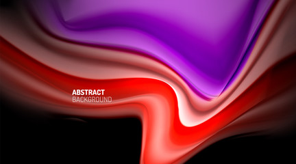 Liquid colors fluid gradients on black background