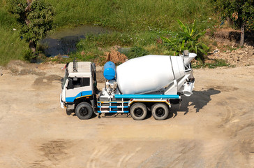 Cement truck, Concrete mixer truck for construction, tube mixer cement