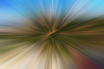 Abstract image composed of colored lines that create spirals