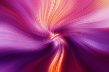 Abstract image composed of colored lines that create spirals