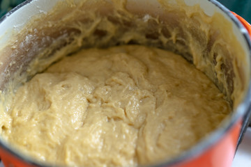 Ready-made dough for baking sweet buns