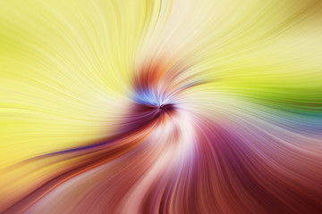 Abstract image composed of colored lines that create spirals