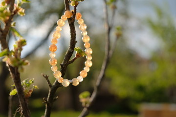 one gold and yellow bracelet