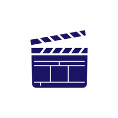 Fototapeta premium clapper icon trendy flat design