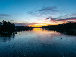 York River at sunset