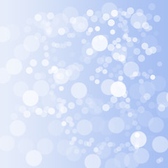 Vector abstract blue sky background with blur bokeh light effect.